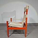 Safari lounge chair, model 30, designed by Erik Worts and manufactured by Niels Eilersen, Denmark 1960.