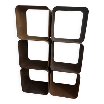 Set of 6 Corten Steel Cubes / Modules