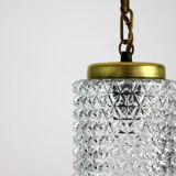 Crystal glass pendant lamp, 1960s