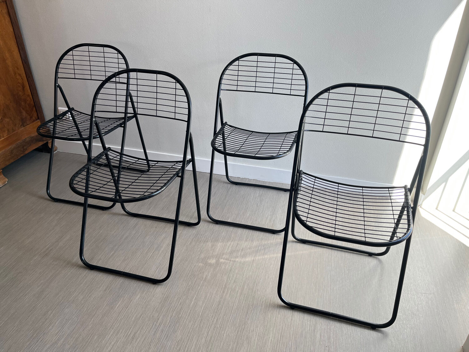 Vintage folding chairs Aland by Niels Gammelgaard