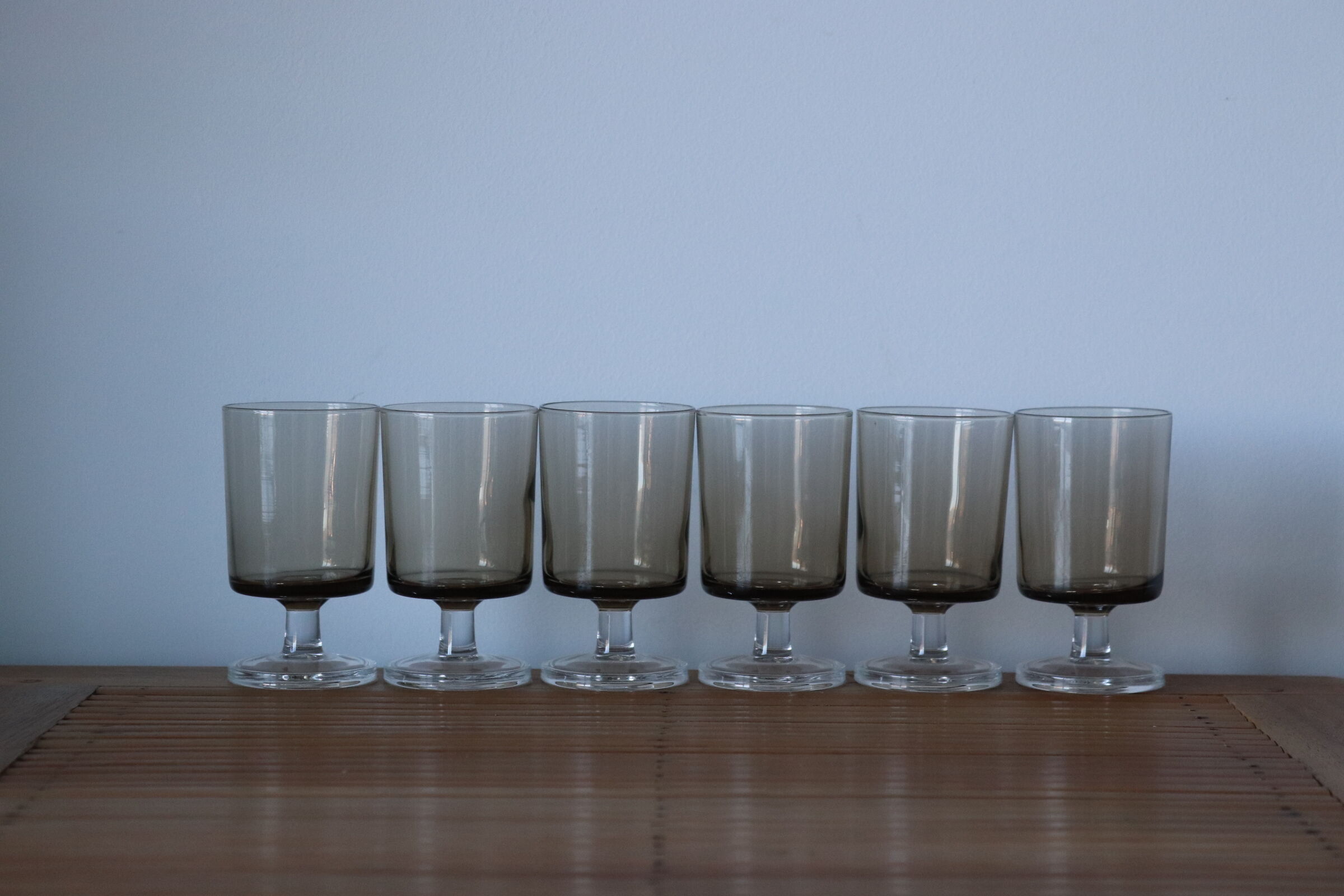 Set de 6 verres à pied fumés Luminarc