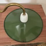 Enamelled sheet metal wall light