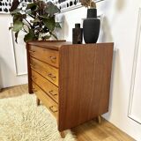 Vintage chest of drawers compass feet