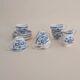Set of 6 coffee cups and milk jug