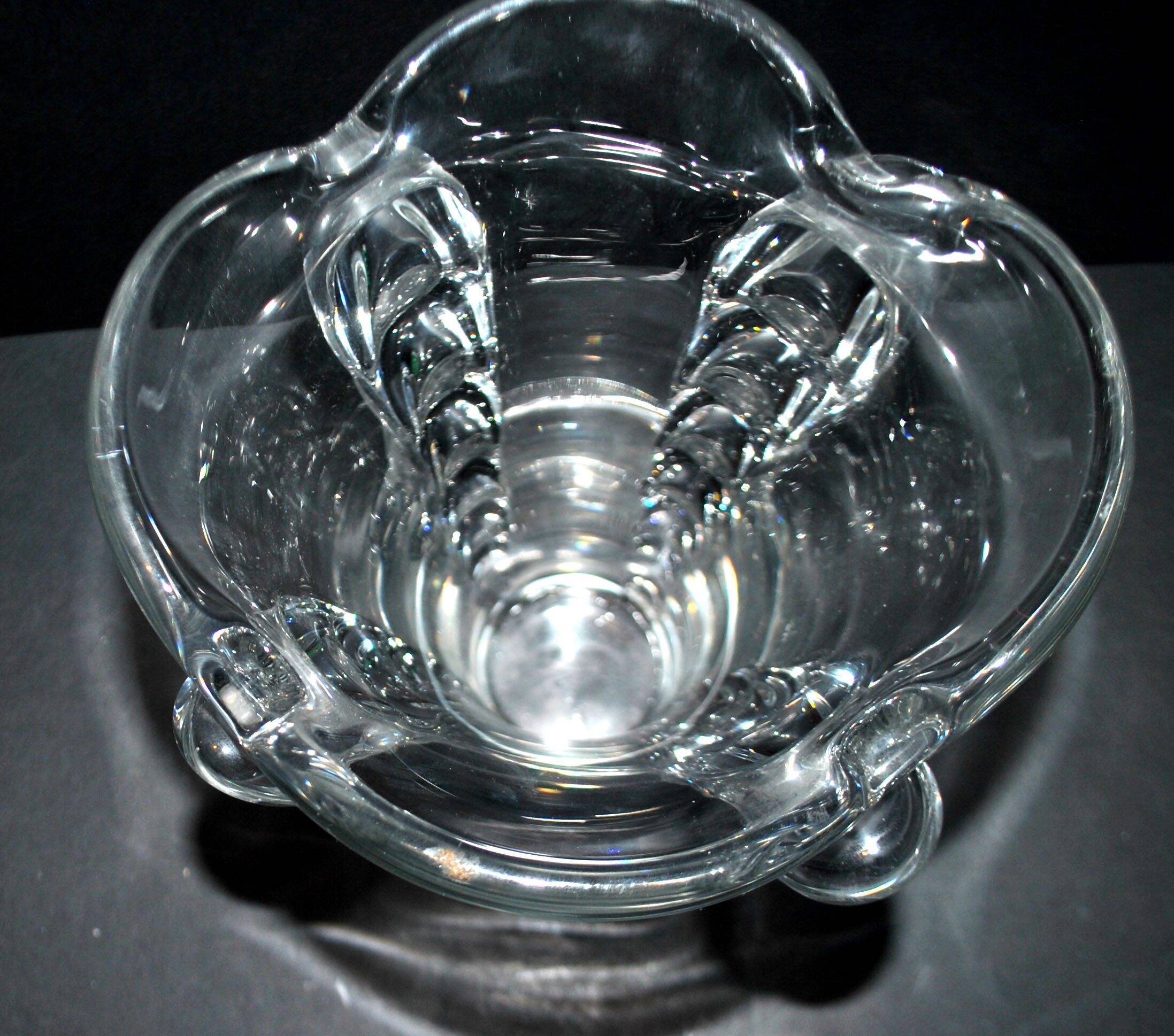 Vintage Vallerysthal crystal vase