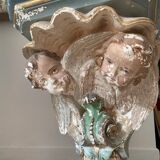 Polychrome plaster console