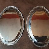 Lot de 2 petits plats inox