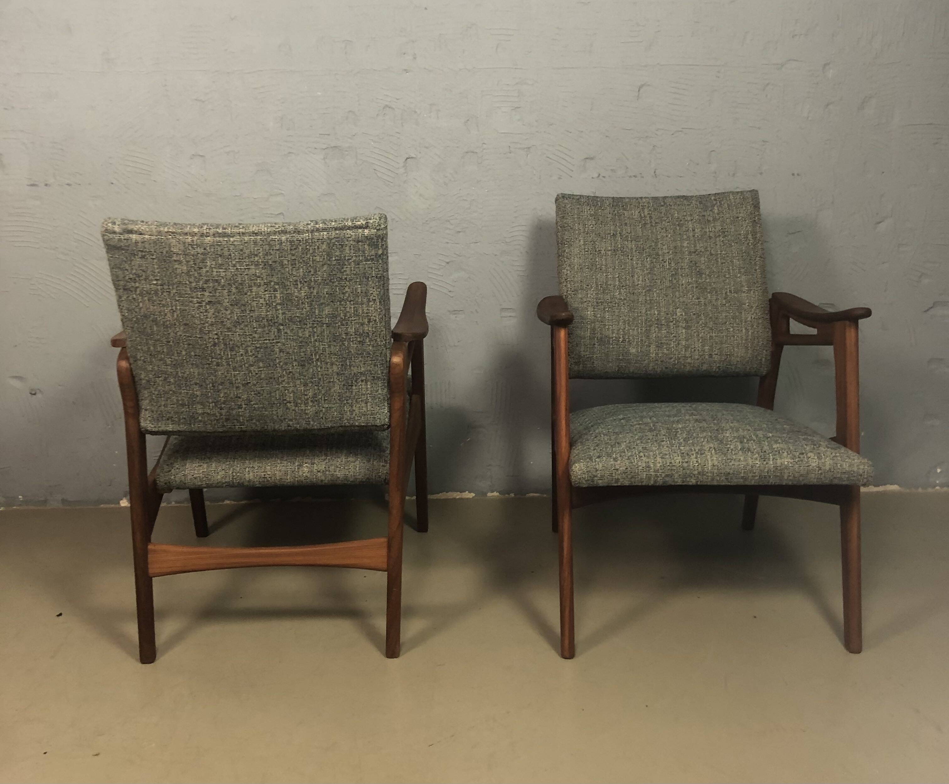 Fauteuils en teck vintage