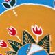 Hand-Painted Wall Decorative Ceramic Plate with Dove & Floral Folk Art Design
