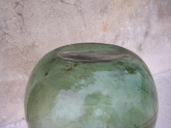 Dame jeanne en verre soufflée