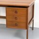 Teak Desk with 3 Drawers from GV Møbler, 1960s
