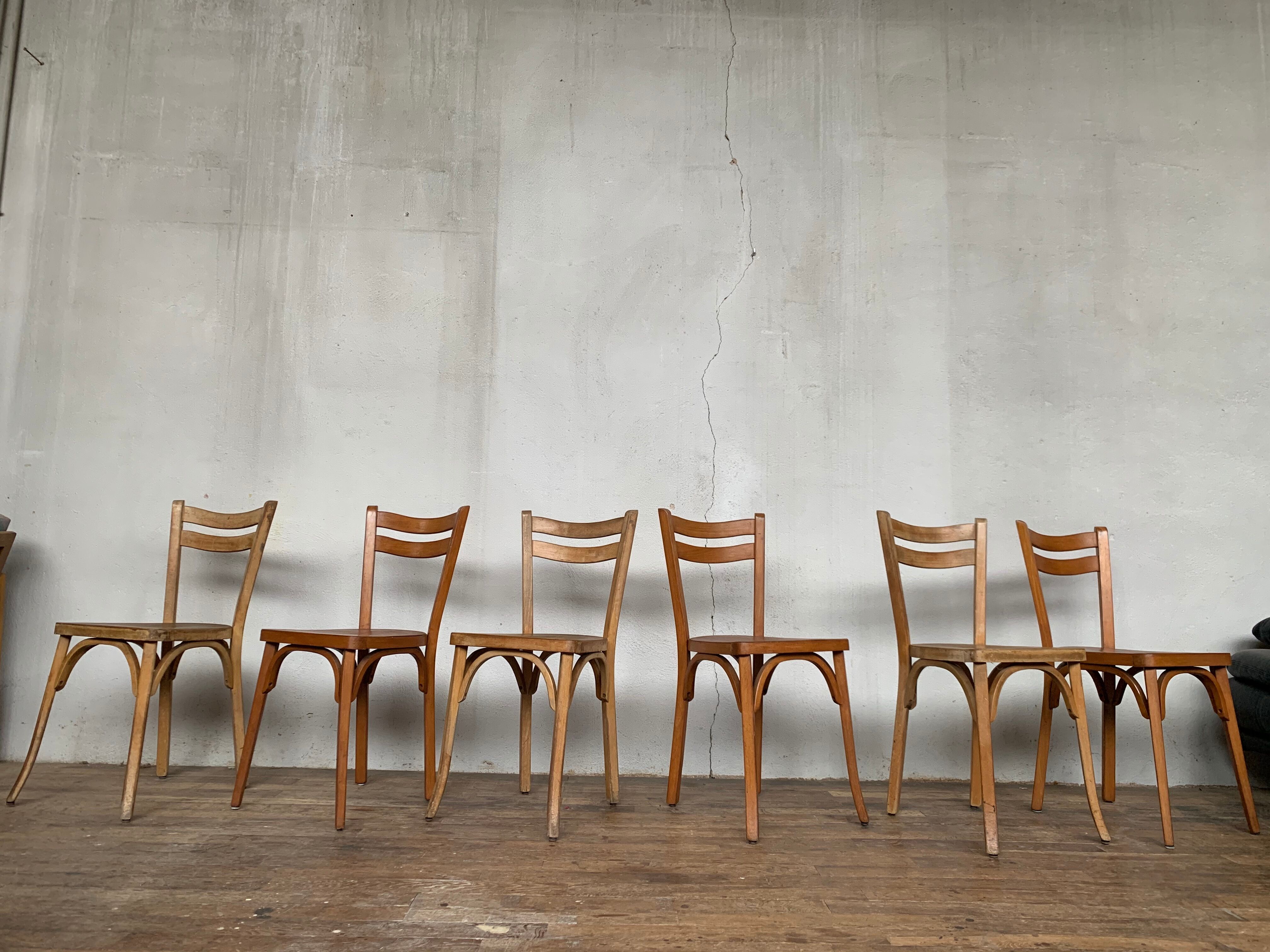 6 chaises bistrot baumann brasserie