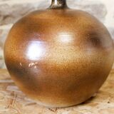 Sandstone ball lamp base by Pierre Digan