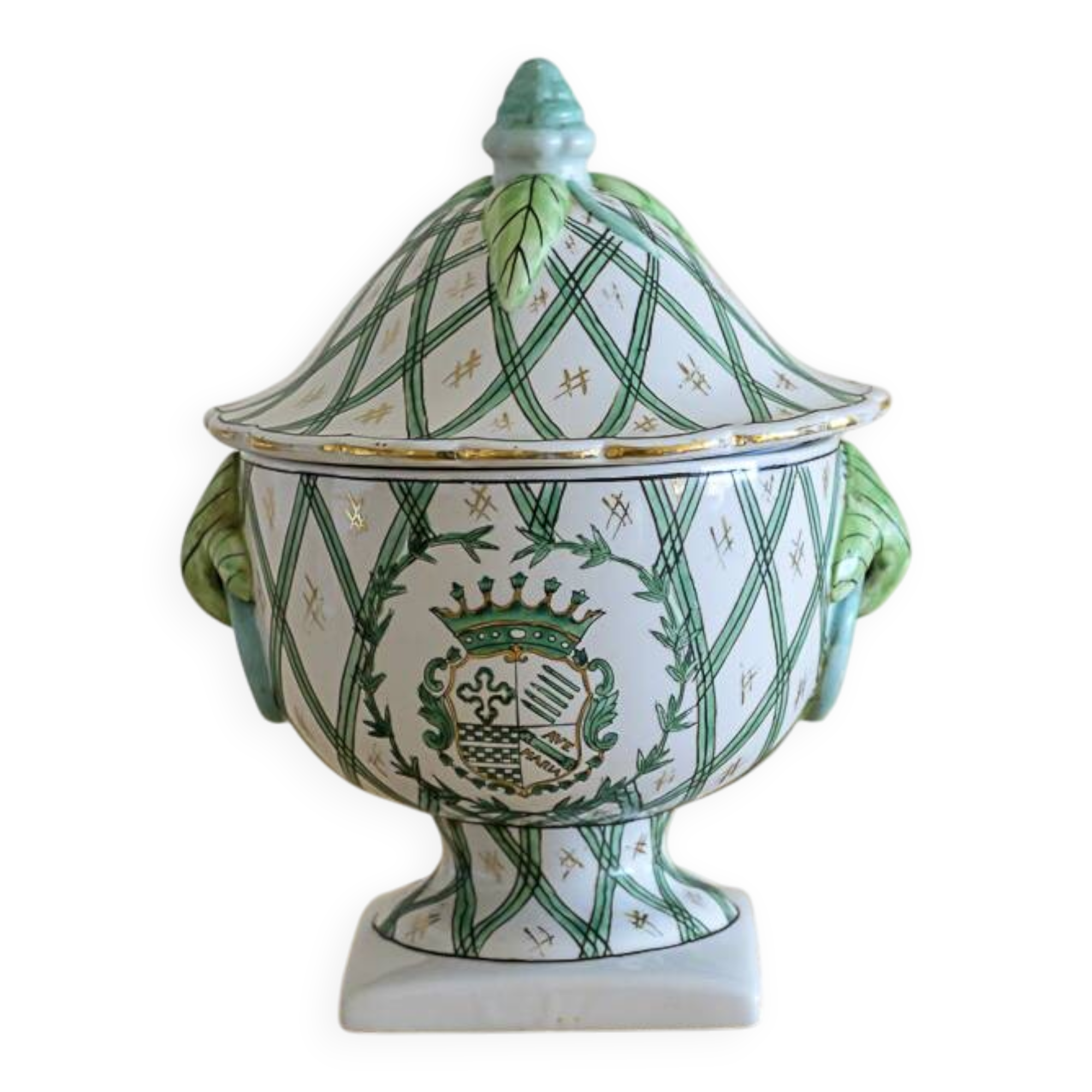 Covered vases or decorative urns, porcelain Central Europe 19th century