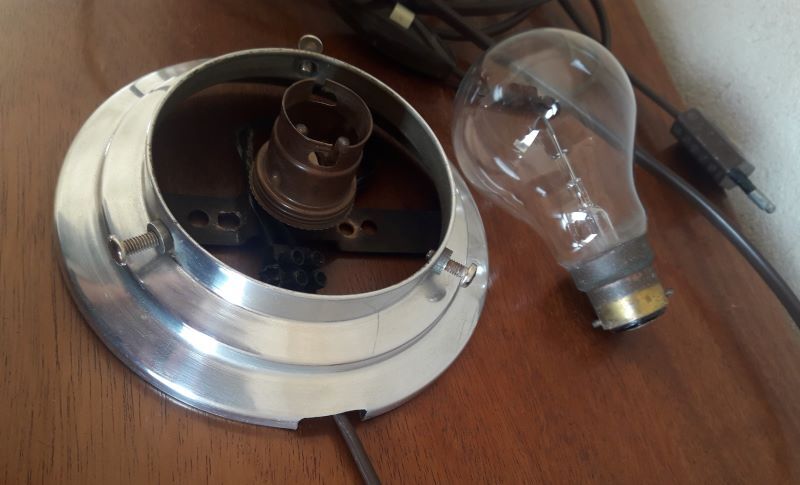 Lamp, Art Deco globe ceiling light