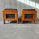 Pair of pine armchairs