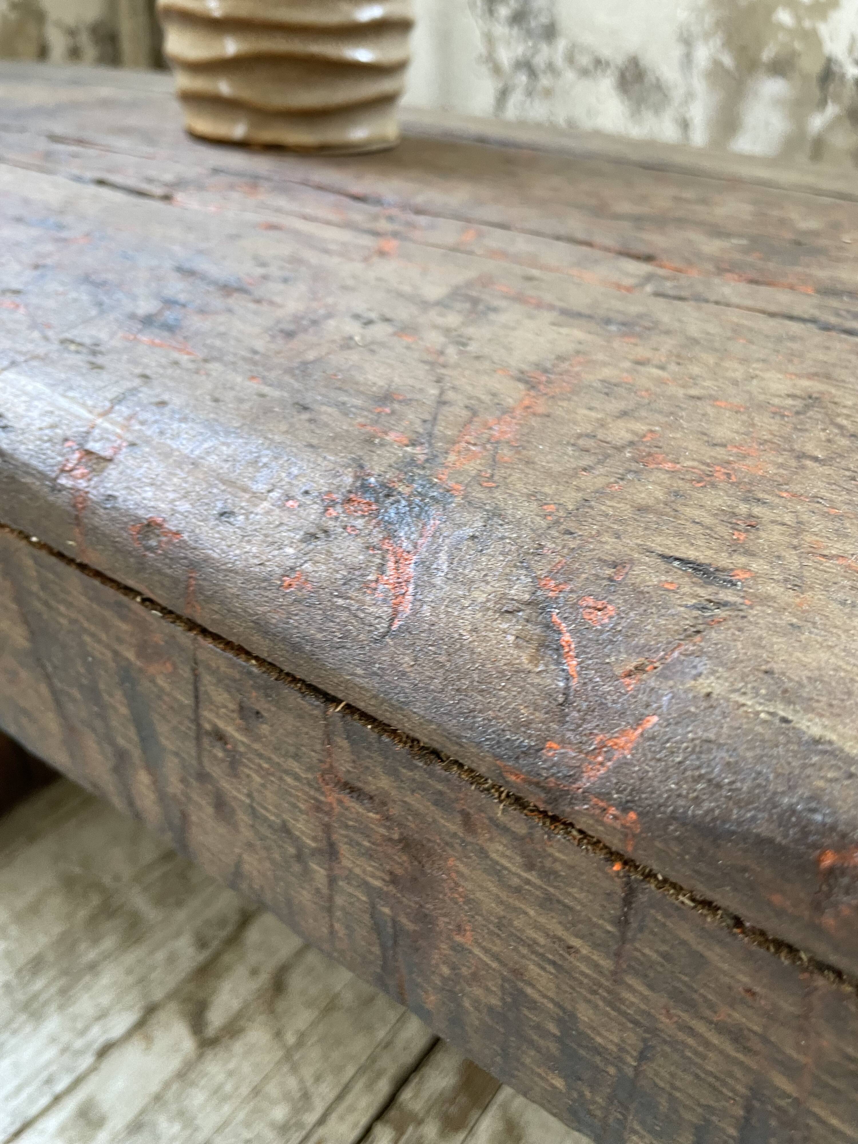 Workbench bench coffee table solid oak XXL