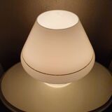 All-glass mushroom lamp with golden lines