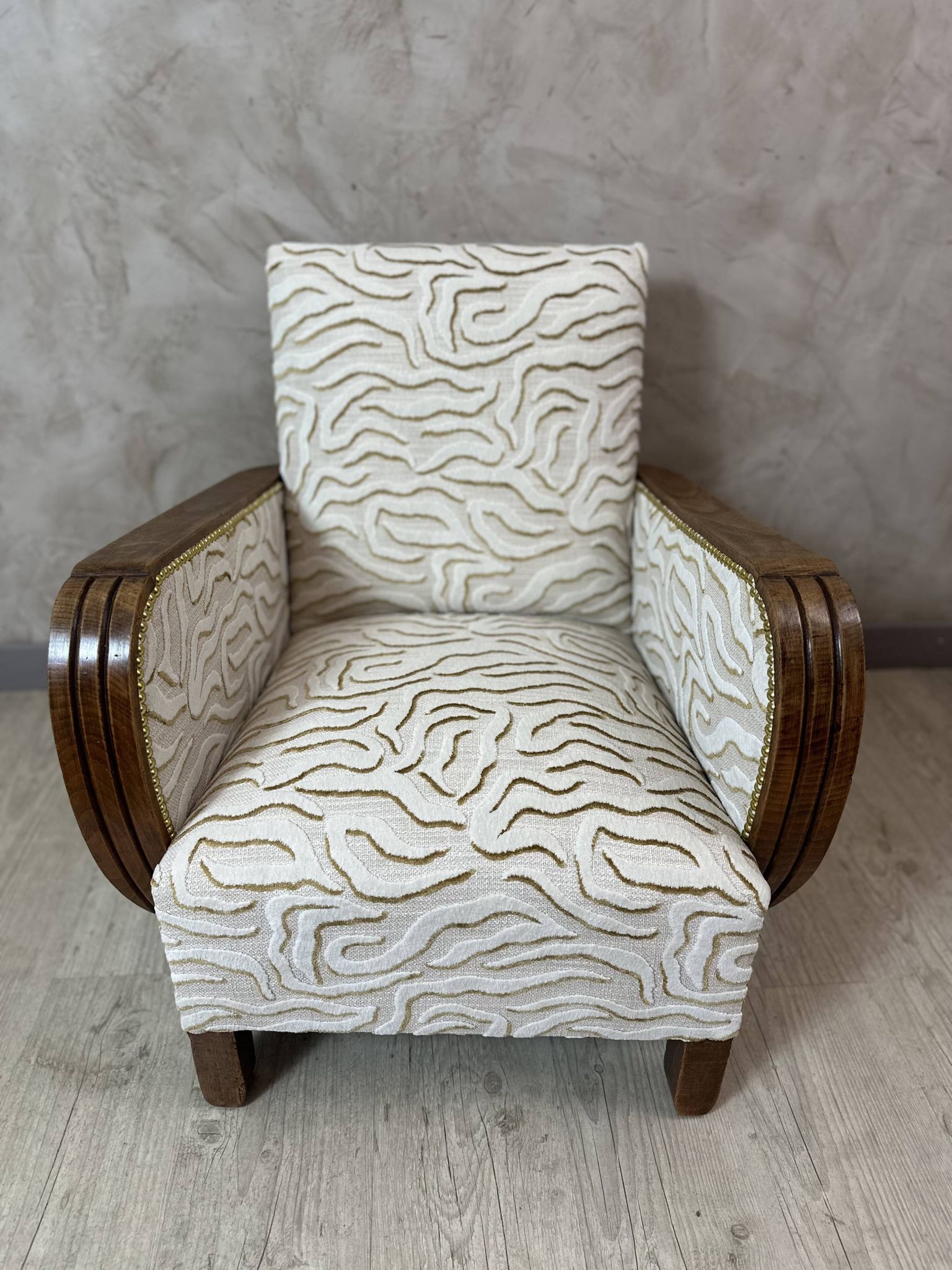 Art Deco armchair restored