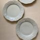 4 Limoges porcelain dinner plates Philippe Deshoulières California model