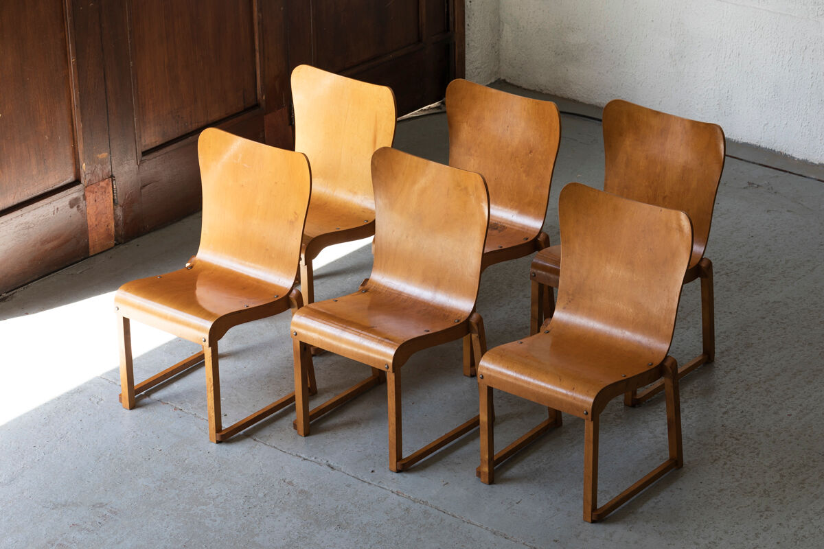 Set of 6 dining chairs by Bengt Jonsson, Sweden, 1950’s
