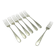Set of forks, minimalism, silver-plated brass, Henneberg Brothers, Poland, 1930s