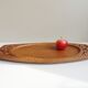 Teak tray hand-carved