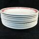 11 flat plates badonviller red no digoin