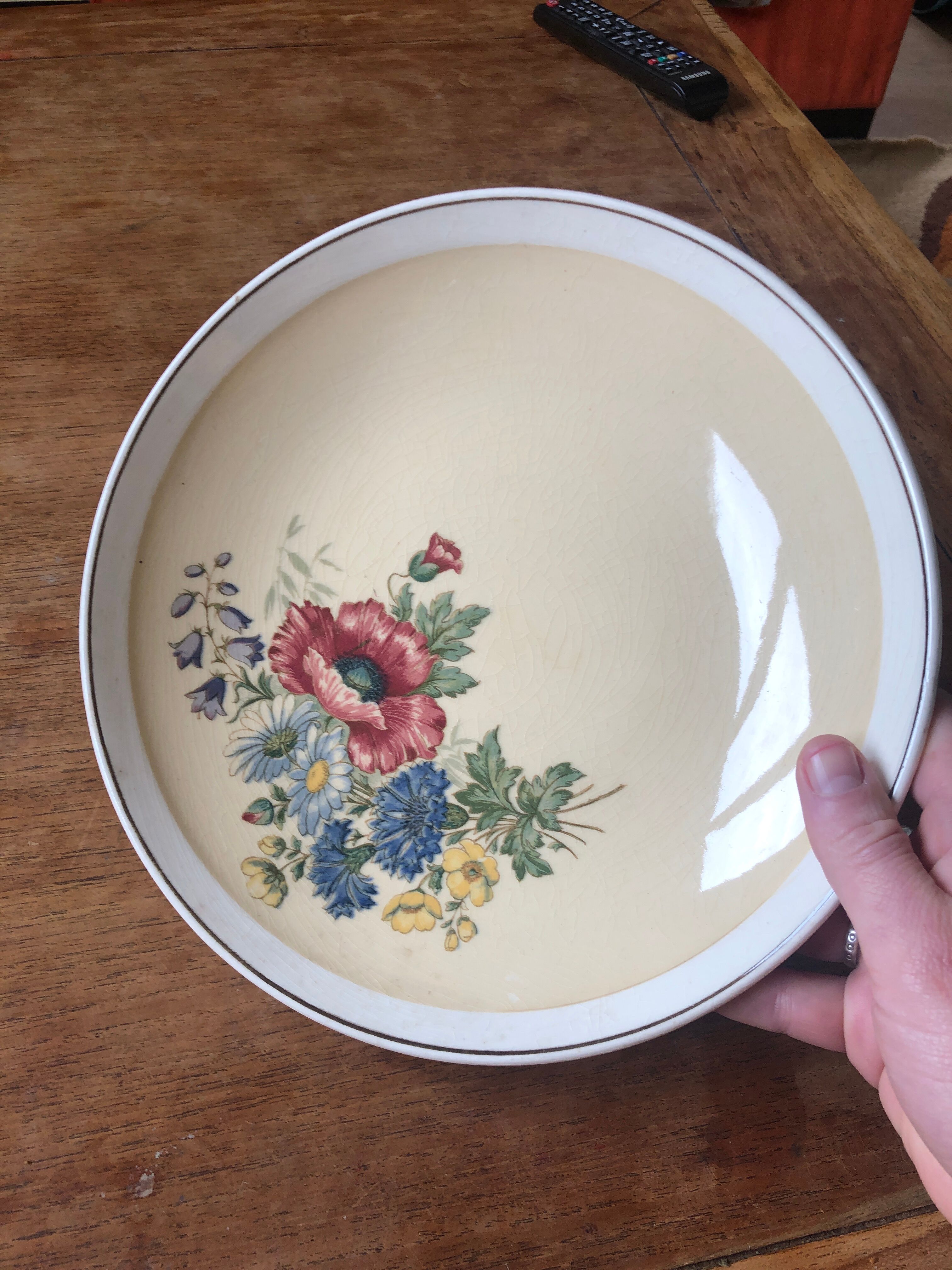 Dish Compotier ancien villeroy et boch 1584 floral decoration