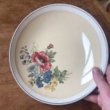 Plat compotier ancien villeroy et boch 1584 décor floral