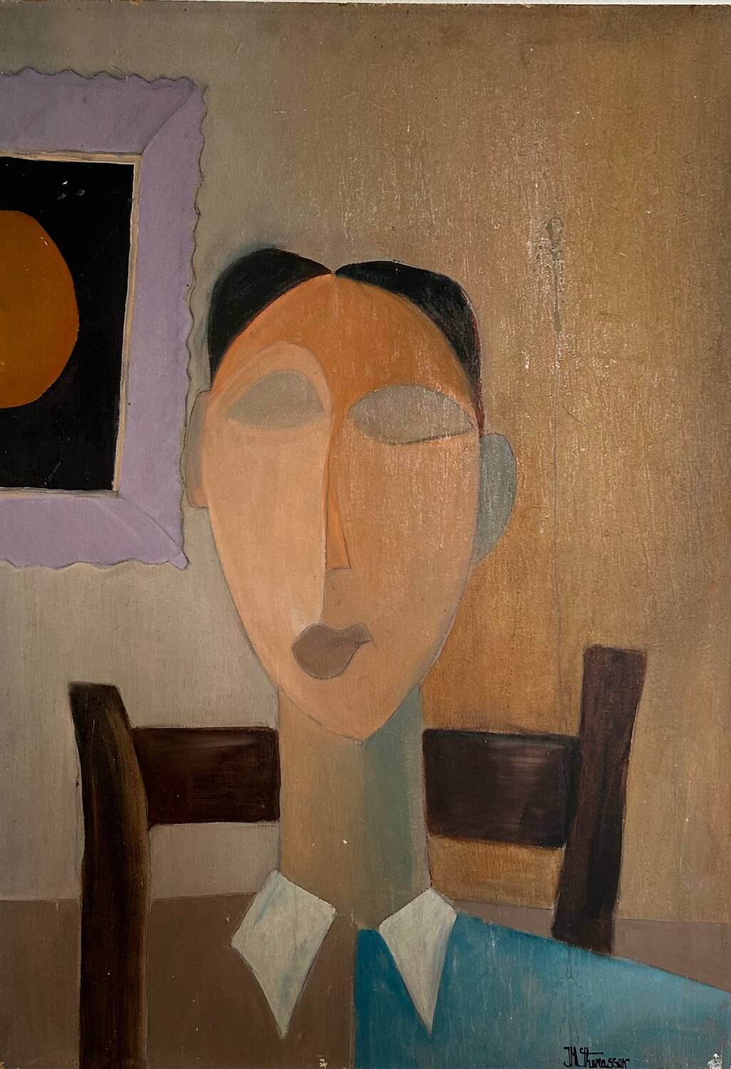 Contemporary portrait painting of a woman