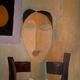 Contemporary portrait painting of a woman
