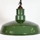 Industrial British Green Enamel Factory Pendant Lamp, 1960s
