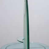 Miroir de courtoisie pivotant sur pied vintage des années 1990