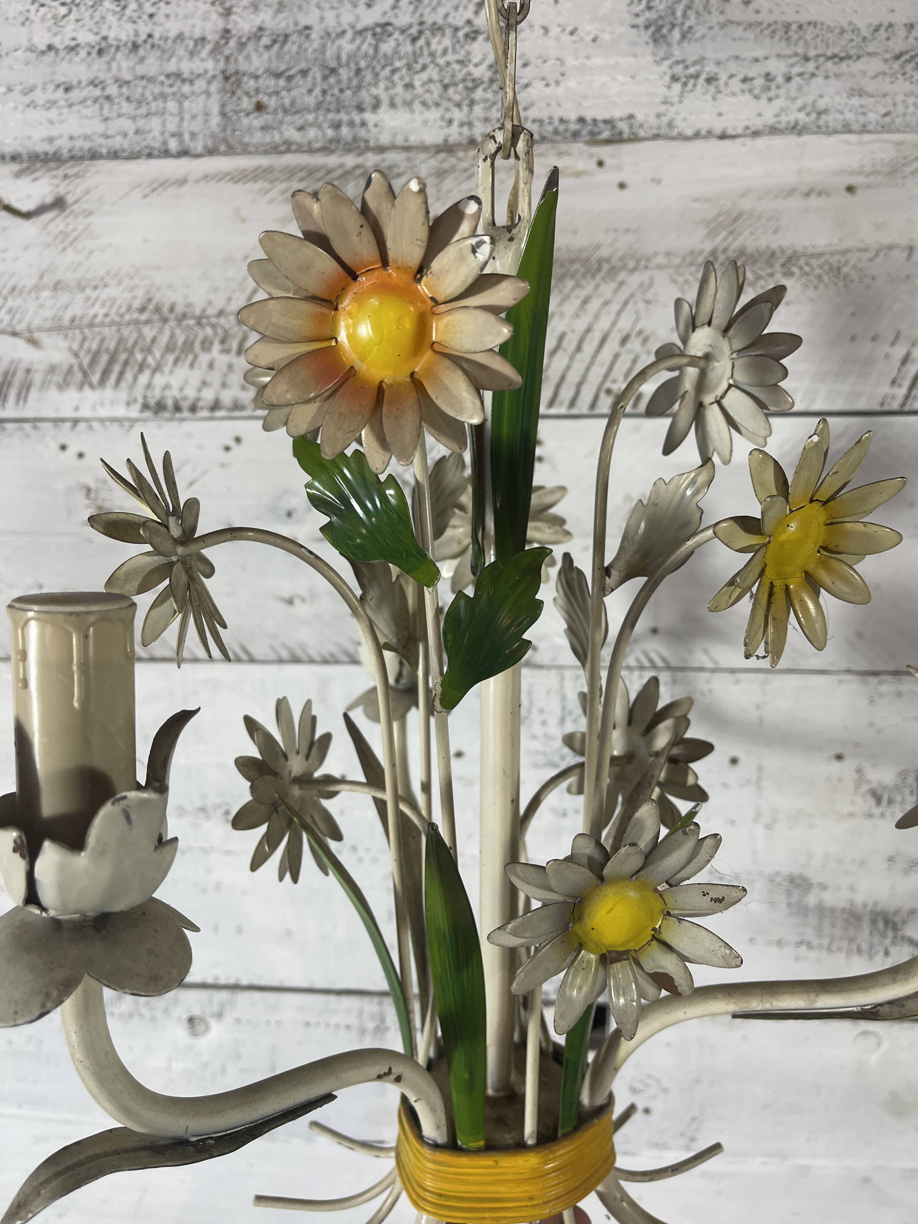 Antique daisy chandelier