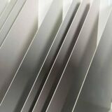 Vintage 1960s metal magazine rack, storage for single LPs.