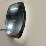 Miroir mural vintage des années 70 avec bord fumé