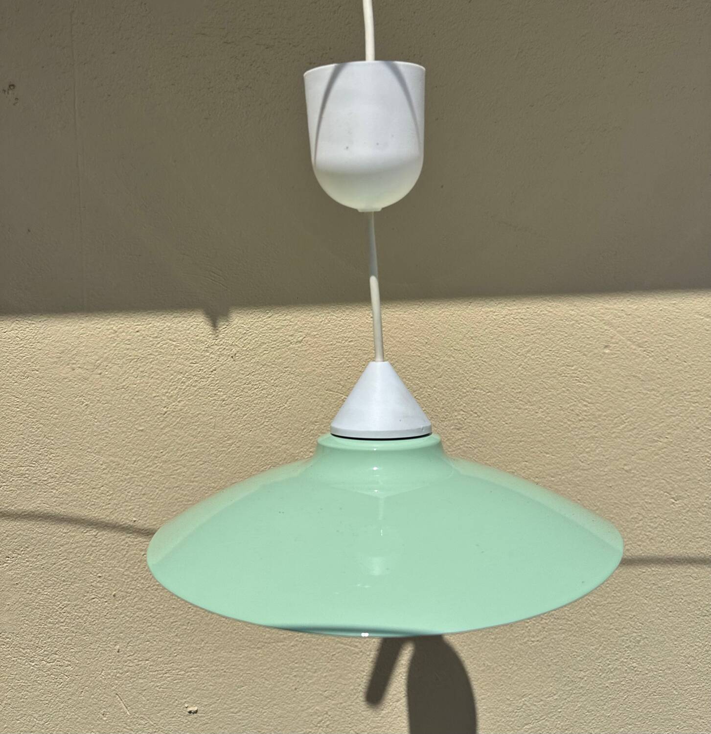 Pendant lampshade metal new paint vintage style