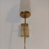 Wall lamp in golden brass Vintage. 1960.