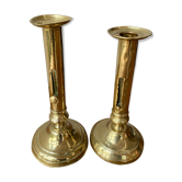 Lot of copper candlesticks