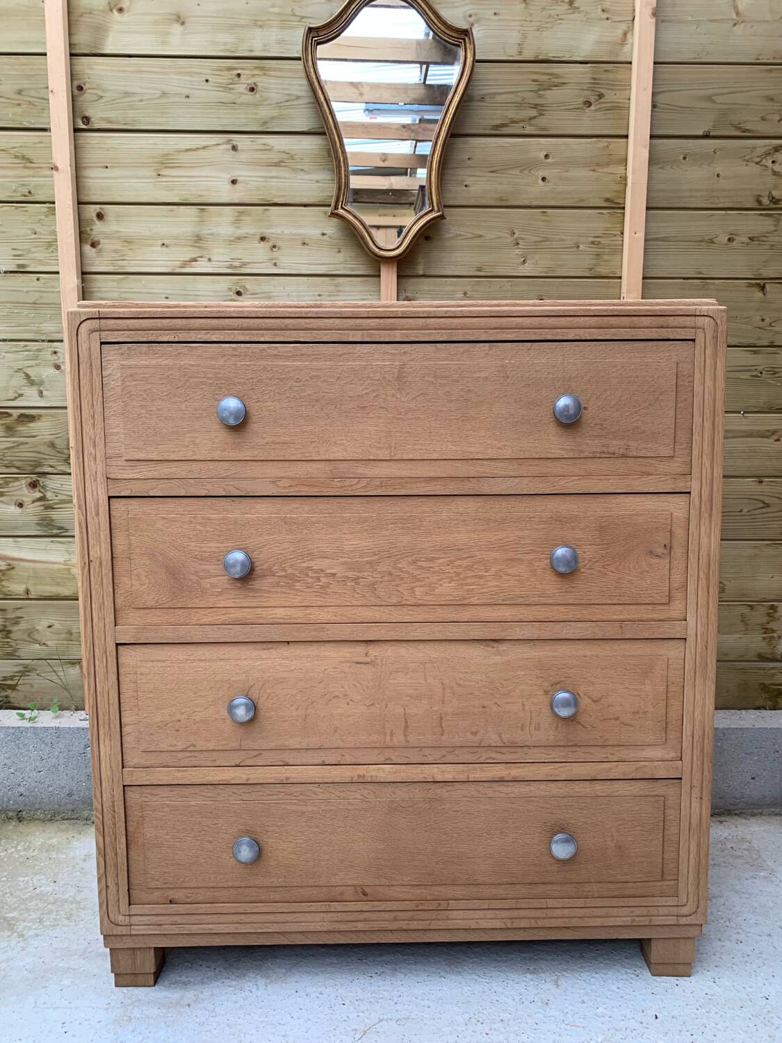 Commode chêne massif art déco