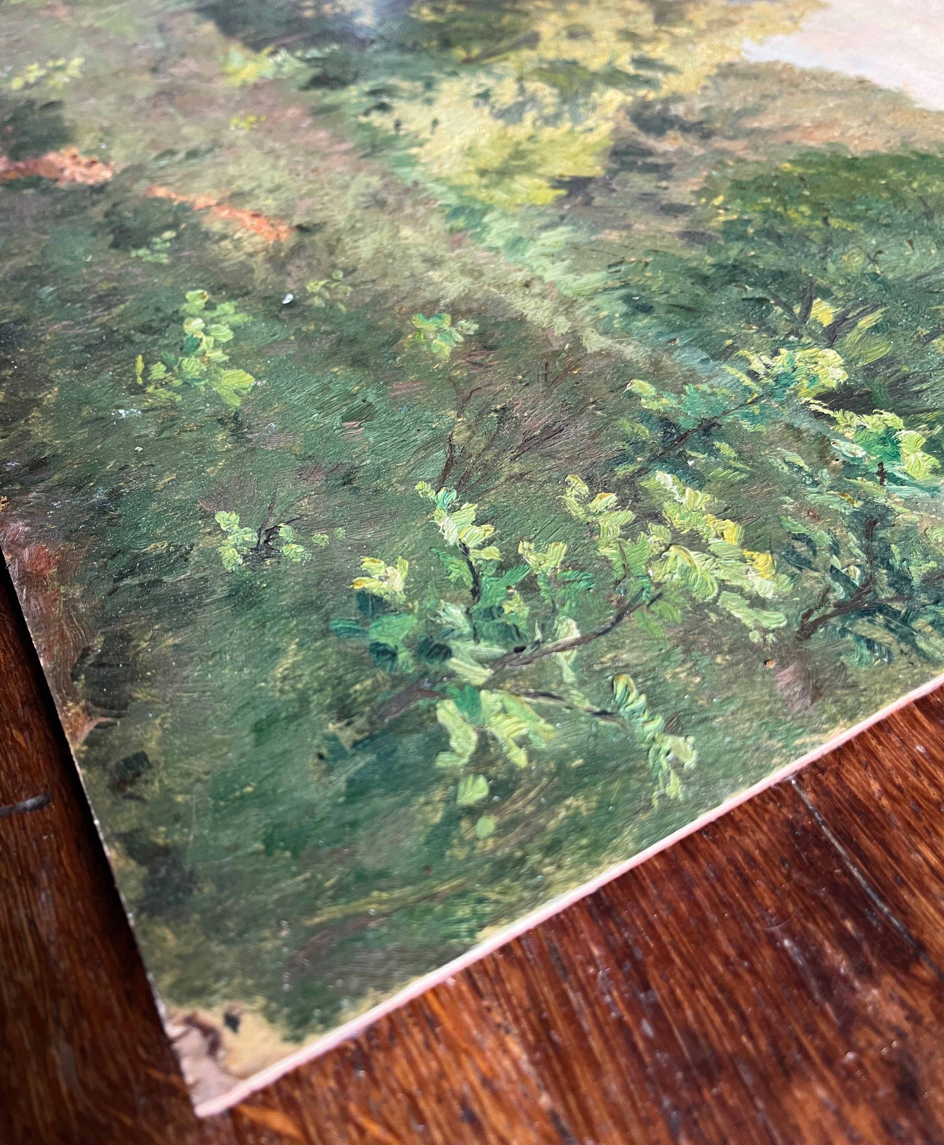 Table HSP G. GIRARDOT (1856-1914) "Prairie" 1905