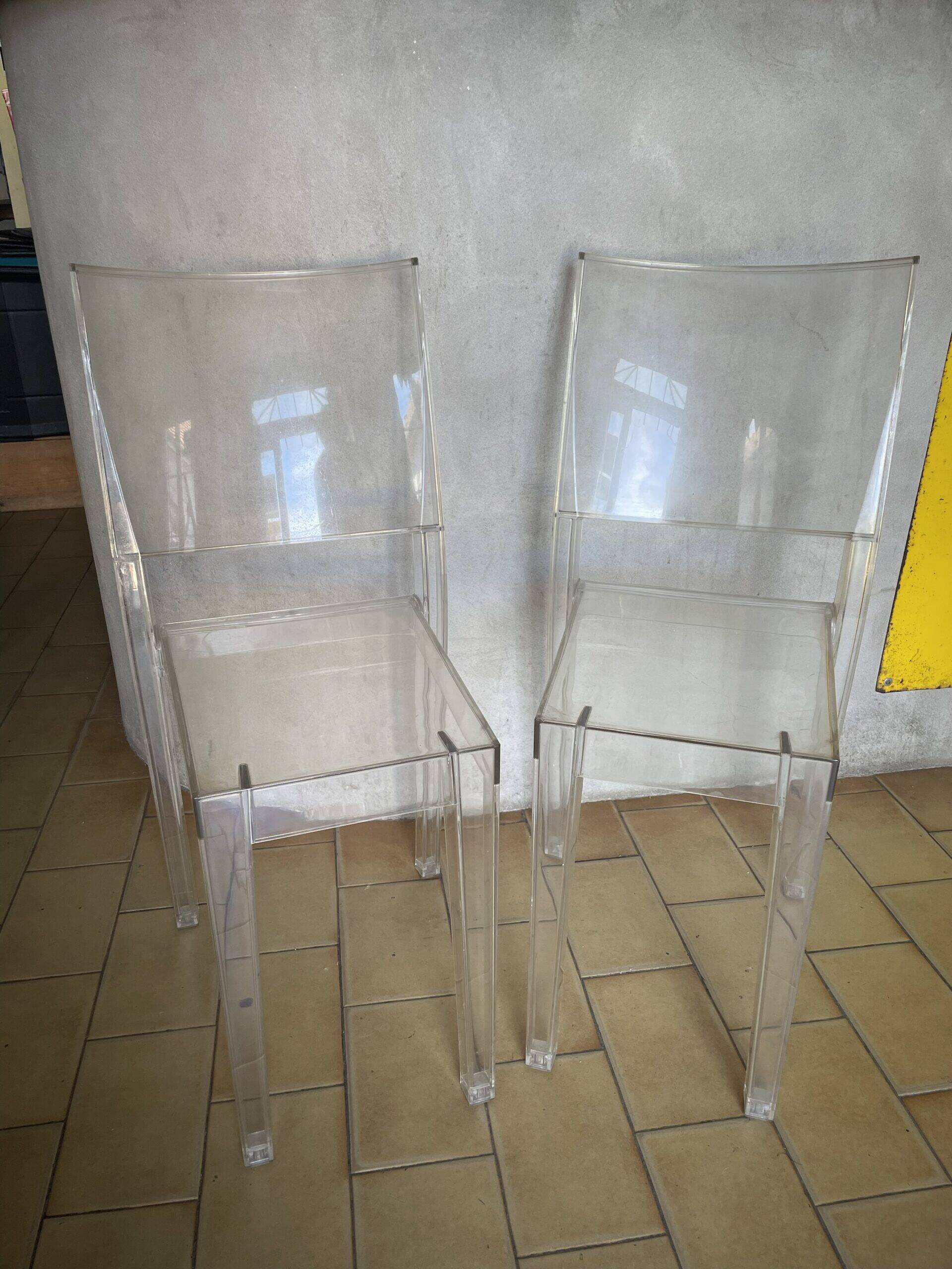 Pair of chairs La Marie by Starck for Kartell