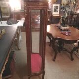 Louis XV style display case in mahogany and bronze