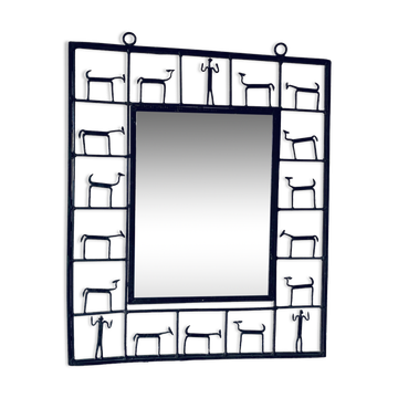 Miroir en ferronnerie d’art, Frederick Weinberg