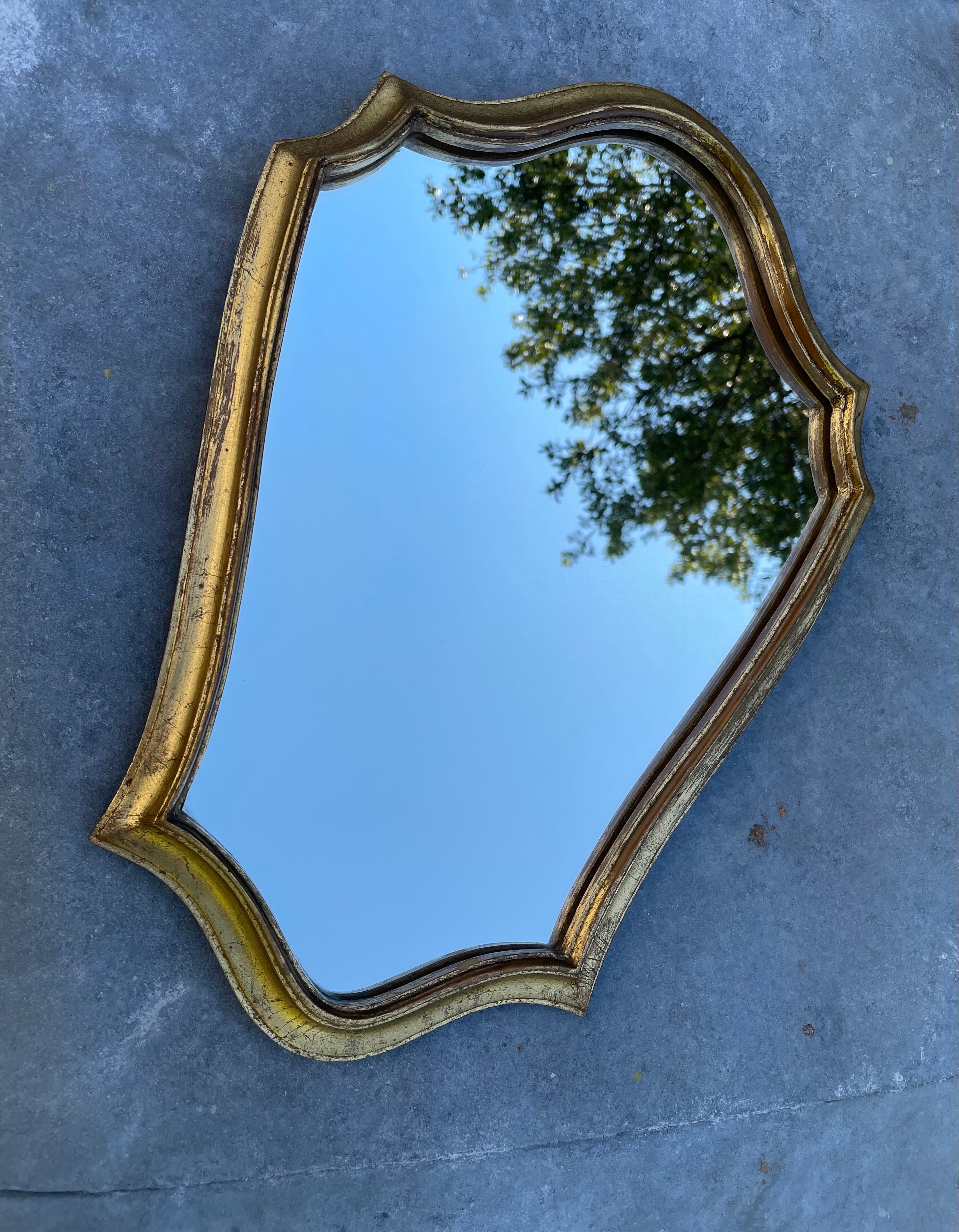 Vintage gold mirror 42 x 30