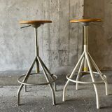 Pair of BAO workshop stools, 1950s