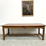 Grande table de ferme ancienne en noyer