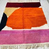 Handmade Berber rug in pure wool, size 140 x 270 cm