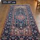 Handmade Persian Hamadan rug 195x107cm